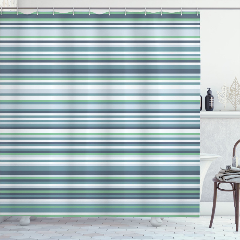 Abstract Narrow Band Shower Curtain
