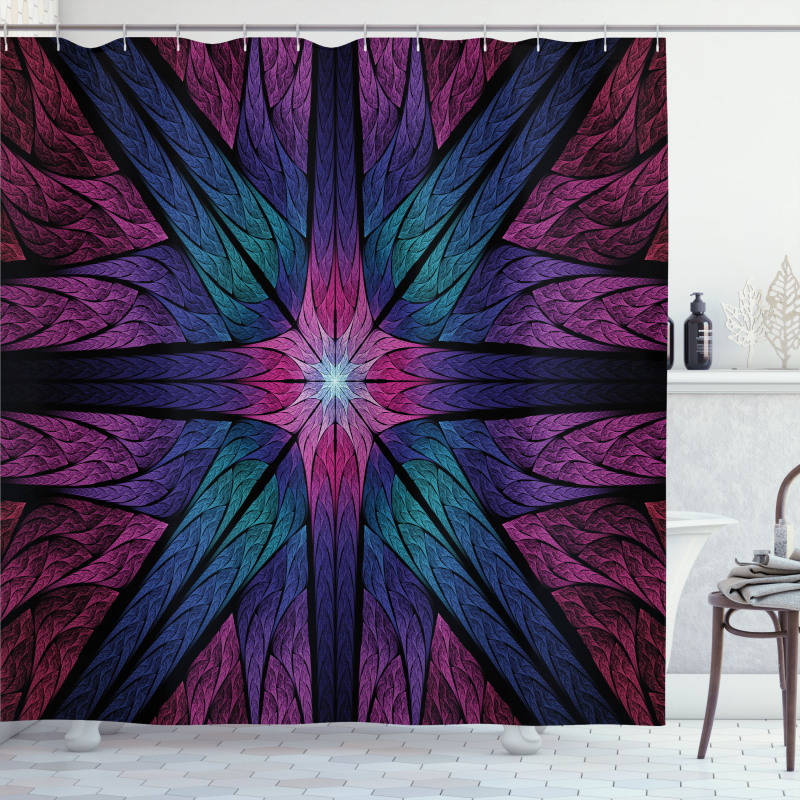 Psychedelic Vivid Art Shower Curtain