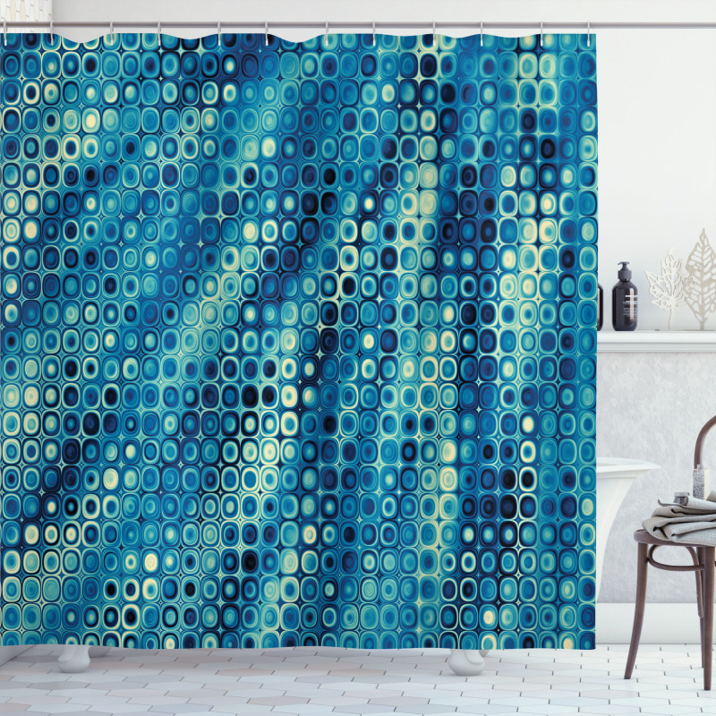 Mosaic Geometric Style Shower Curtain