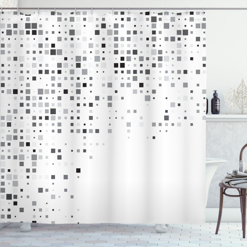 Radiant Rectangle Parallel Shower Curtain