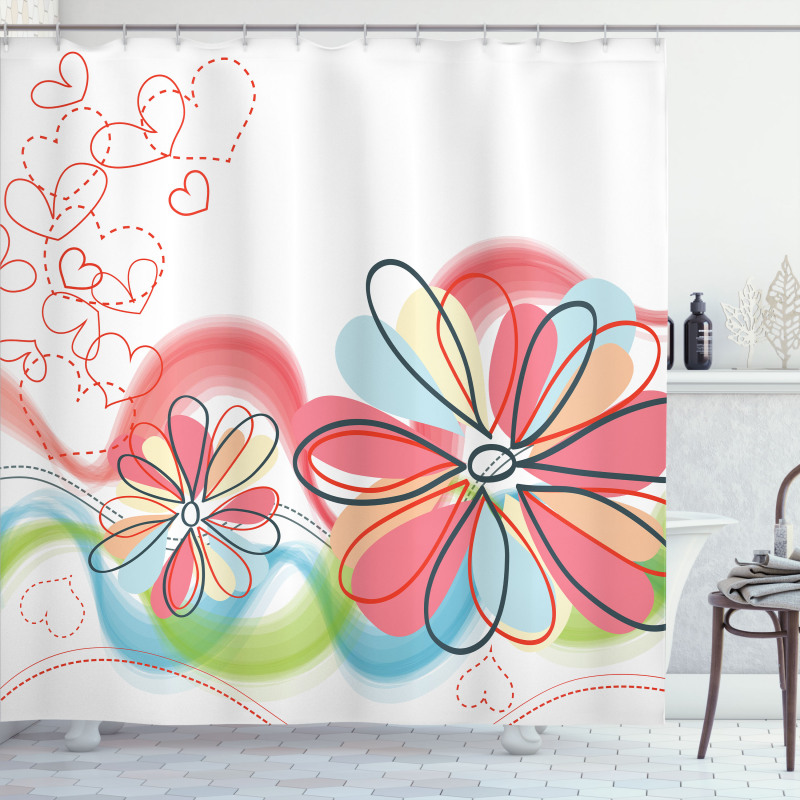 Floral Haze Shower Curtain
