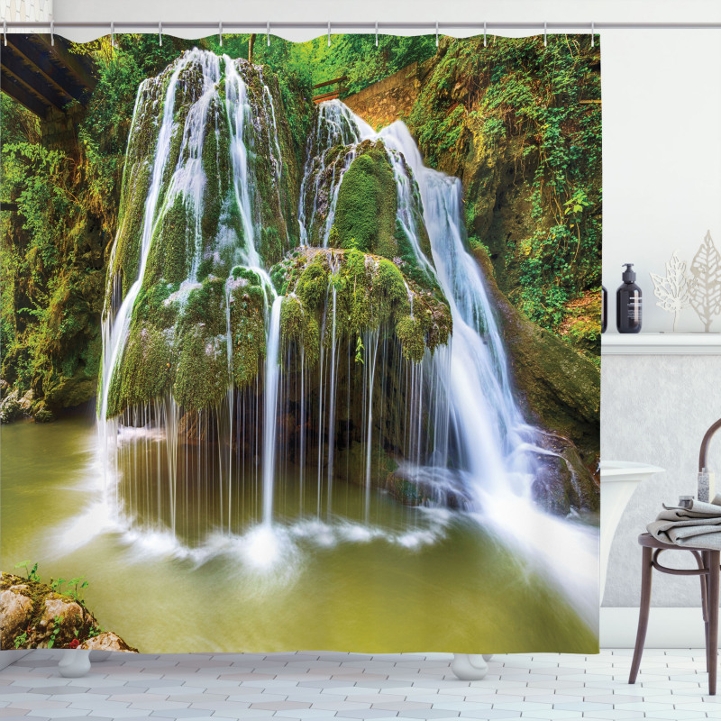 Botanic Plants in Lake Shower Curtain