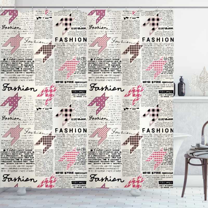 Fashion Magazine Retro Shower Curtain