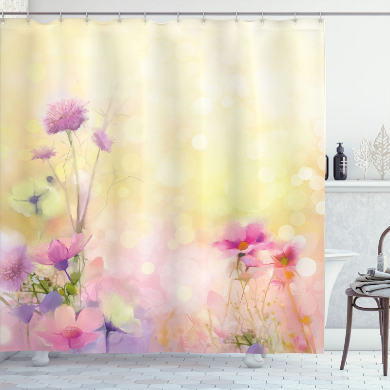 Vintage Magnolia Blooms Shower Curtain