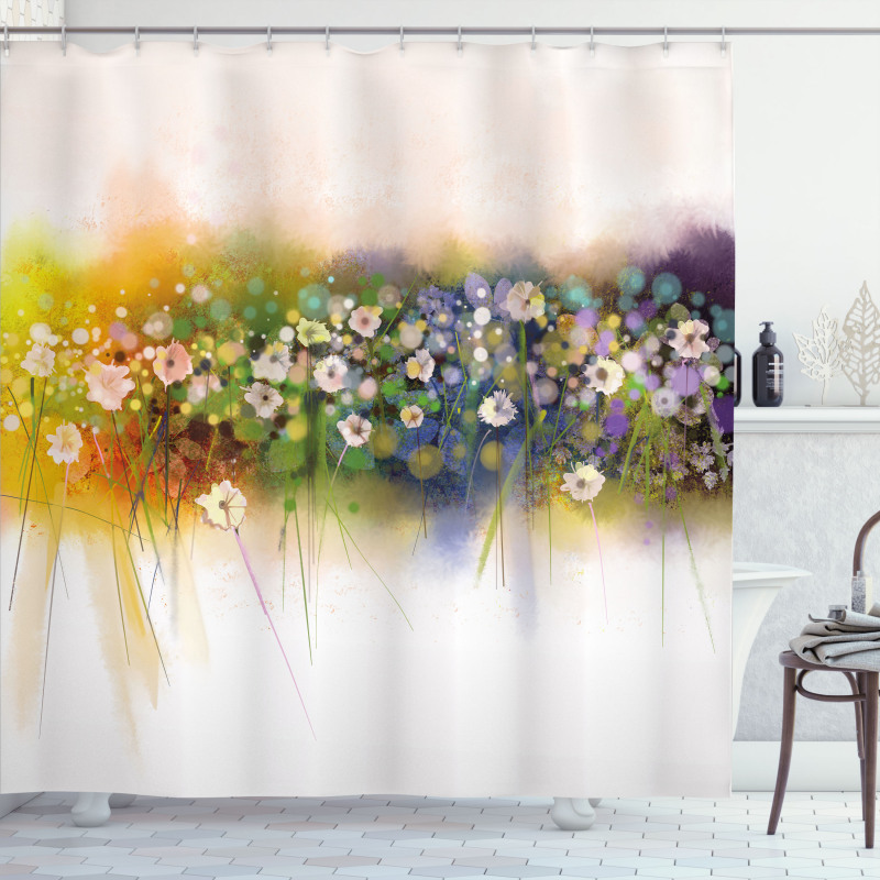 Romance Flowers Bouquet Shower Curtain
