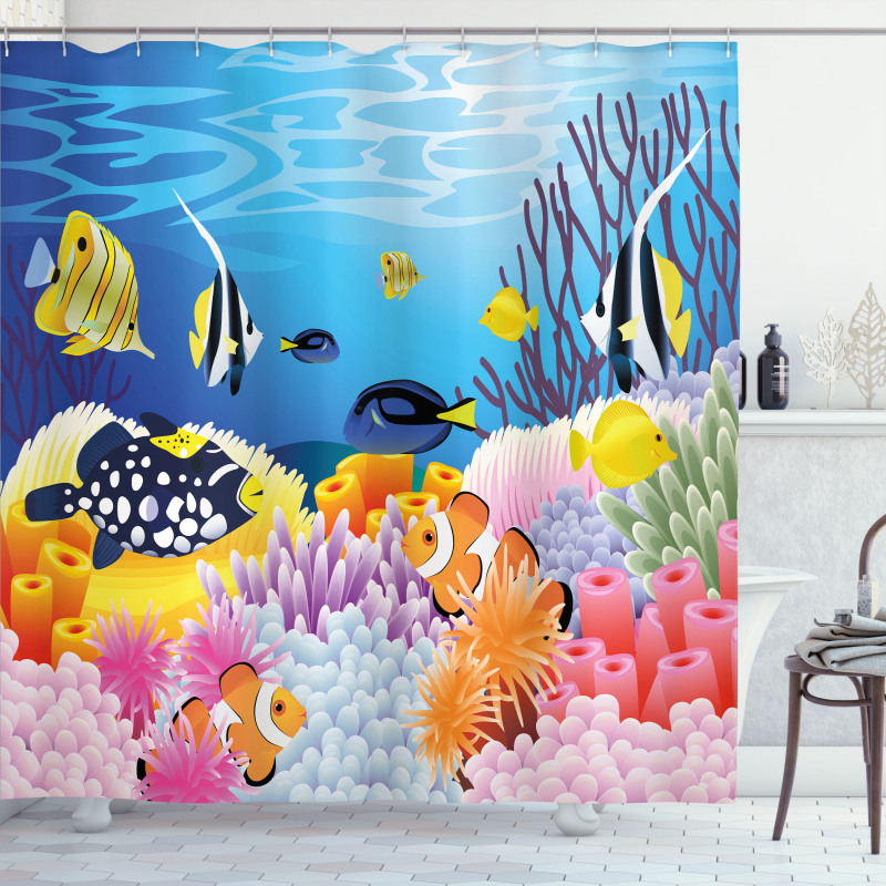 Fish Coral Reefs Shower Curtain