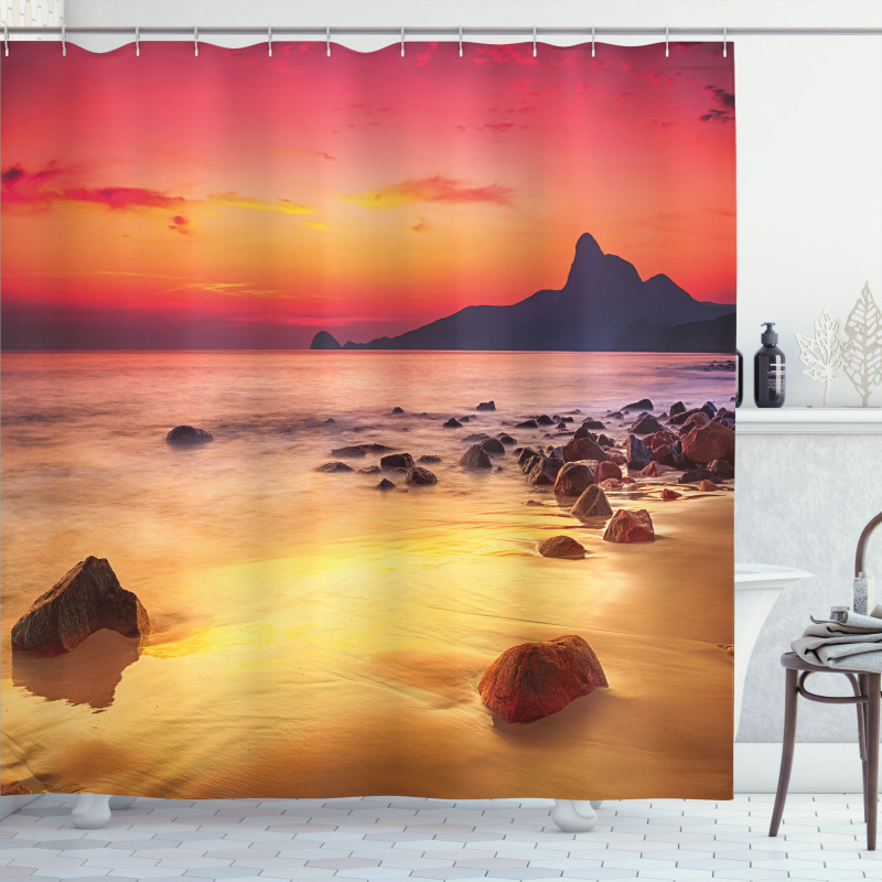 Mystic Sunrise over Sea Shower Curtain