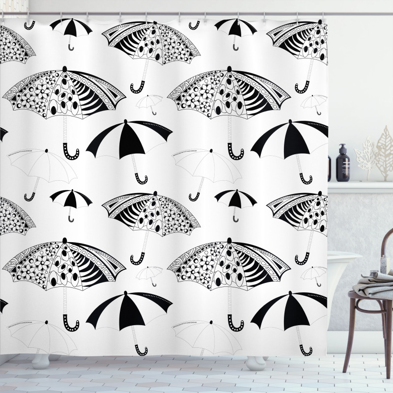 Ornate Umbrellas Shower Curtain
