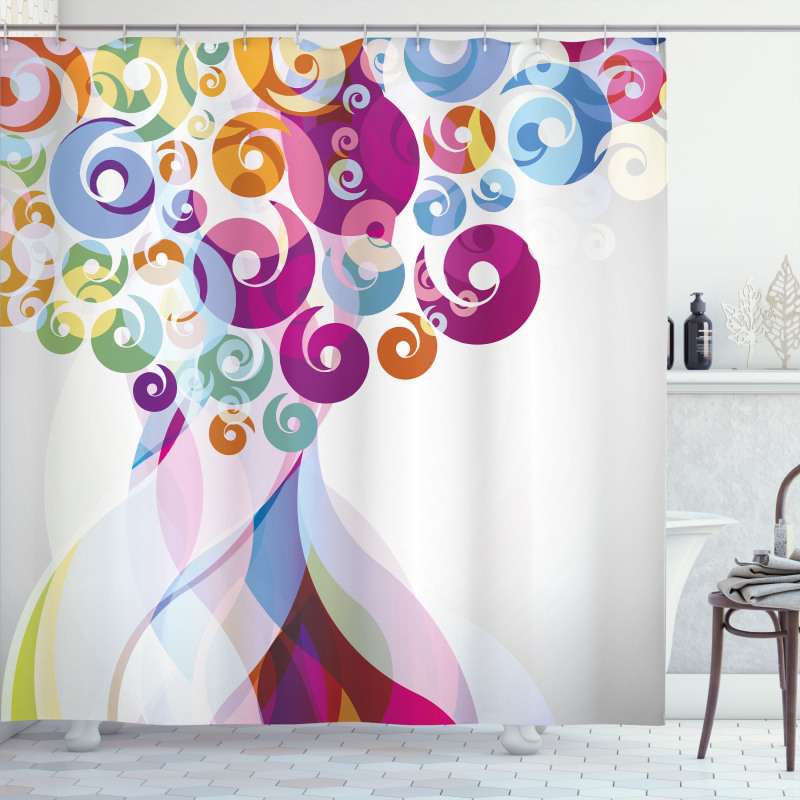 Colorful Flames Shower Curtain