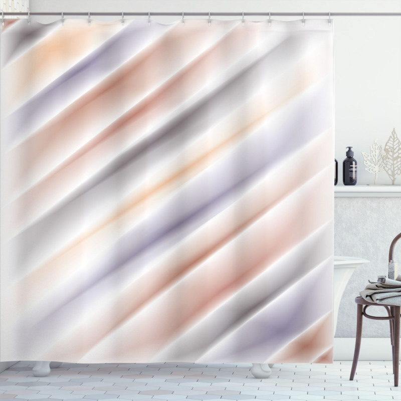 Blurred Stripes Modern Shower Curtain
