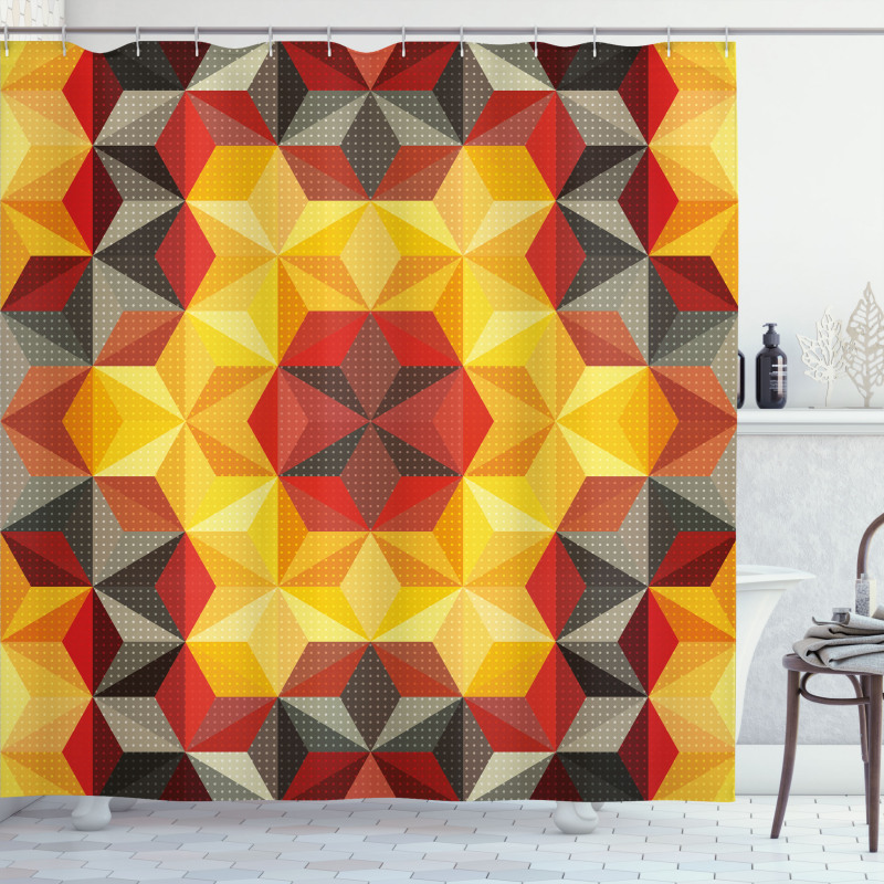 Geometric Fractal Art Shower Curtain