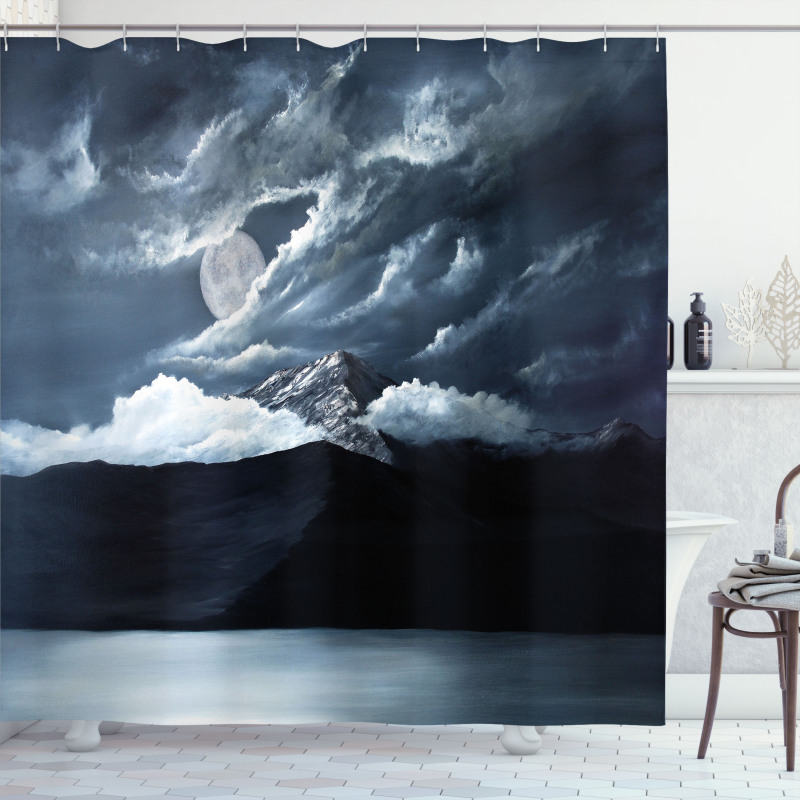 Lake Hill in America Shower Curtain