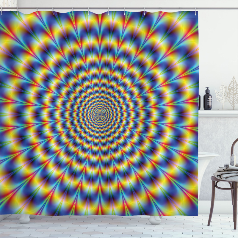 Psychedelic Hippie Art Shower Curtain
