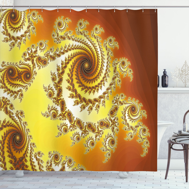 Spiral Infinity Shower Curtain