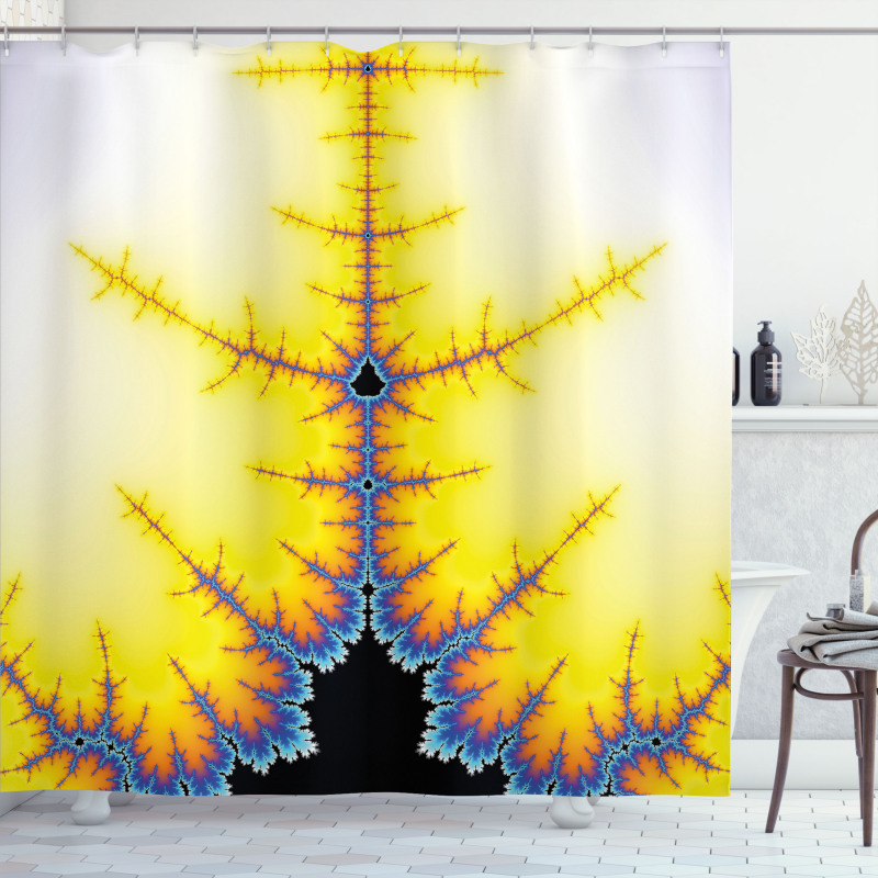 Psychedelic Digital Art Shower Curtain