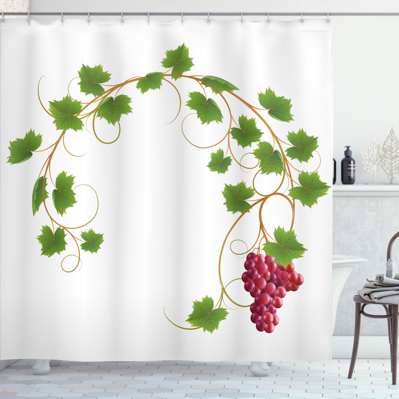 Cluster Ivy Fresh Shower Curtain