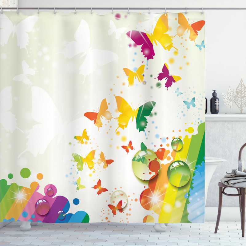 Butterfly Festival Art Shower Curtain