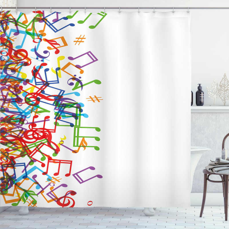 Rhthm Tempo Melody Shower Curtain