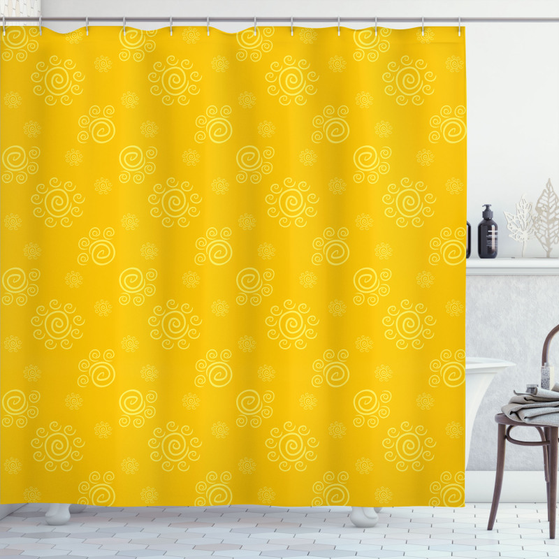 Sun Solar Sketchy Shower Curtain