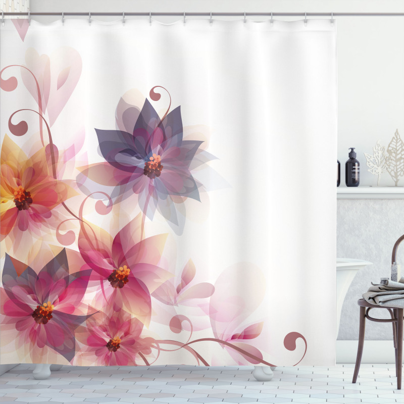 Flowers Burt and Leaf Shower Curtain