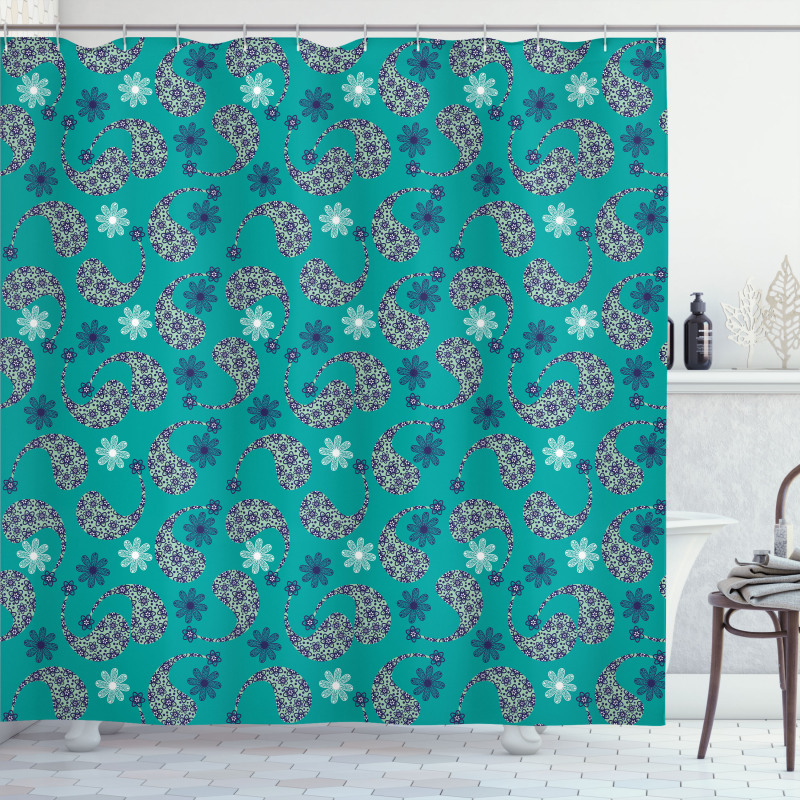 Style Flowers Shower Curtain