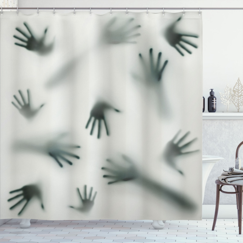 Ghost Alien Spirit Shower Curtain