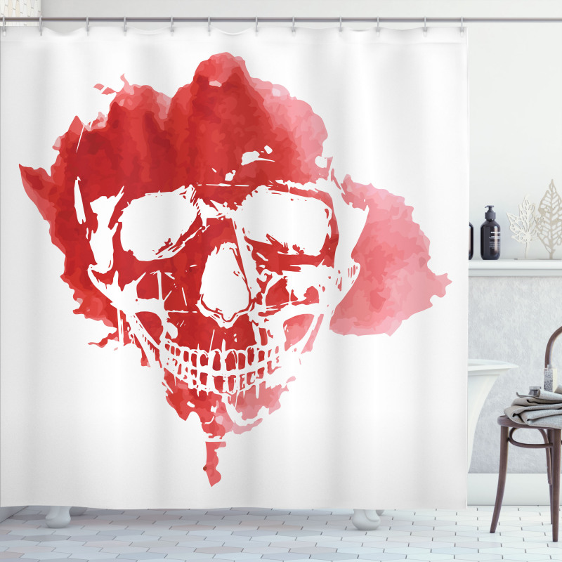 Gothic Skeleton Shower Curtain