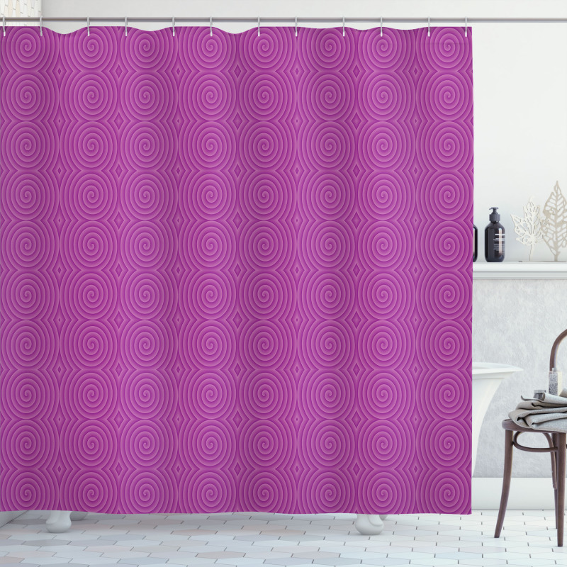 Rotary Spinning Art Shower Curtain