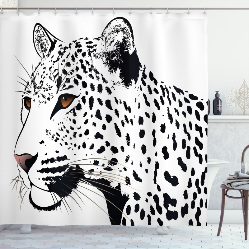 Leopard Big Cat Spots Shower Curtain