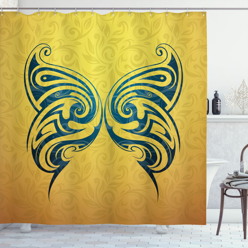 Tribe Design Butterfly Shower Curtain