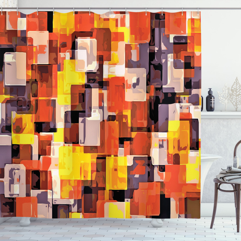 Modern Painting Shower Curtain