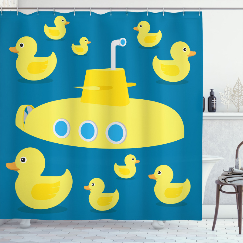 Yellow Submarine Shower Curtain