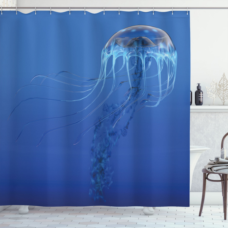 Blue Ocean Animal Shower Curtain