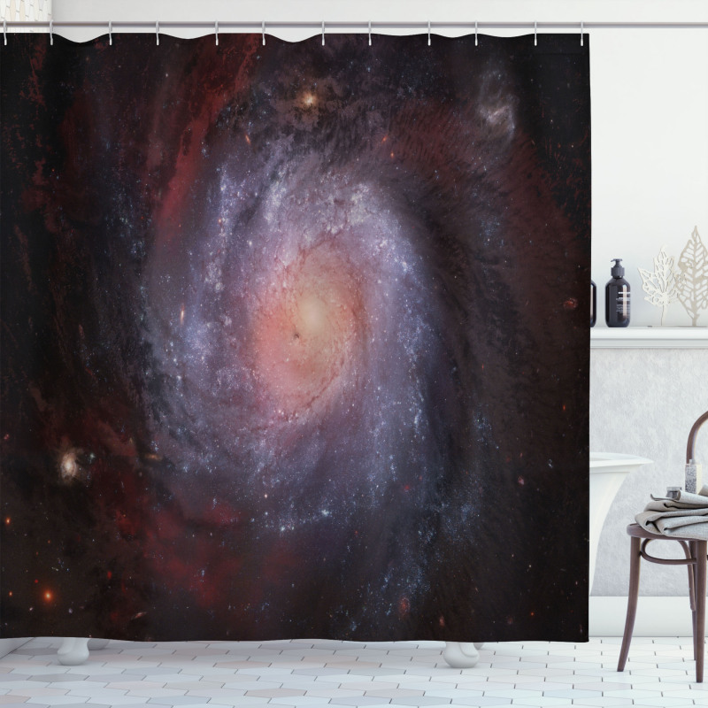 Stardust View in Space Shower Curtain