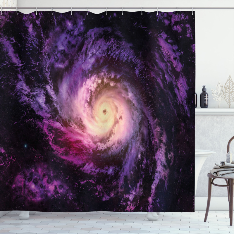 Cloudy Space Cosmos Shower Curtain