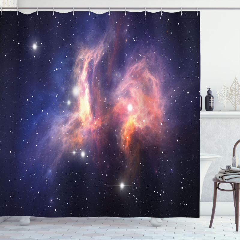 Stardust in Universe Shower Curtain