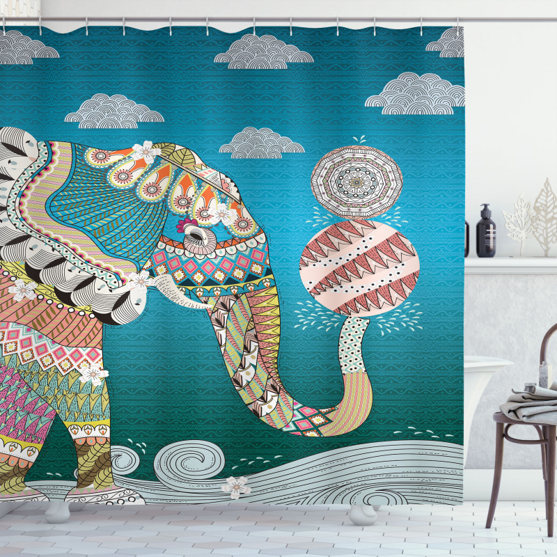 Ornate Spirit Animal Shower Curtain