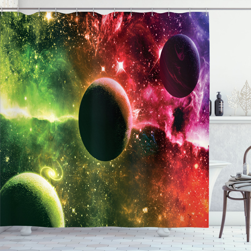 Cosmos Galaxy Nebula Shower Curtain