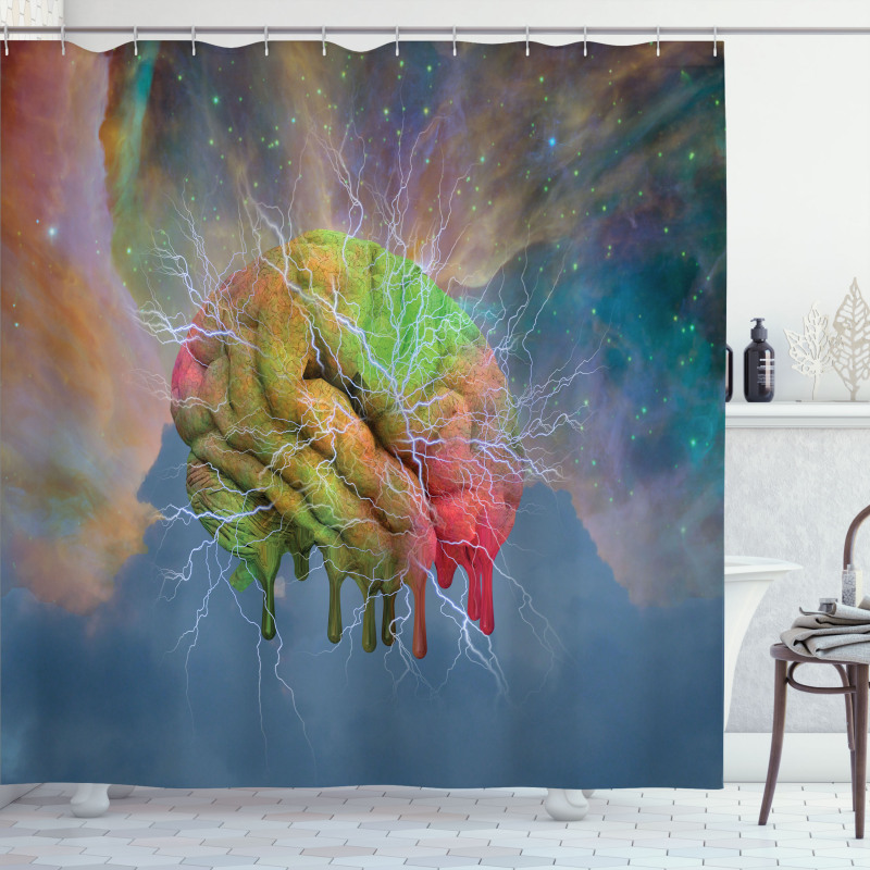 Visual Modern Energy Shower Curtain