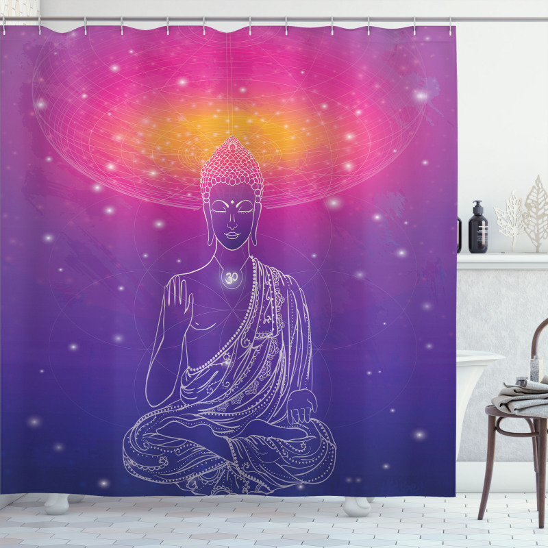 Zen Chakra Boho Shower Curtain