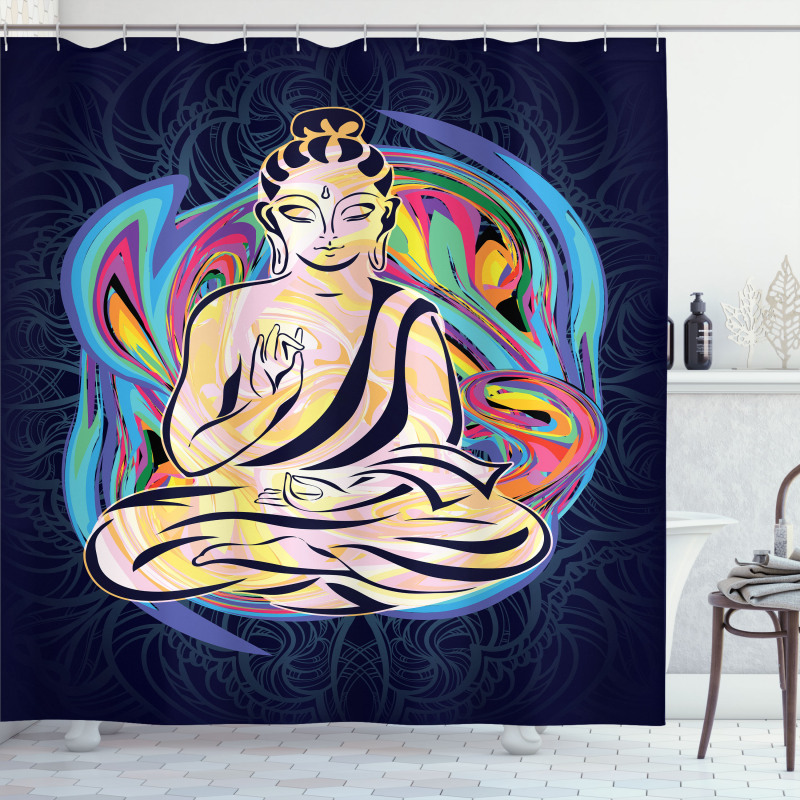 Chakra Yoga Shower Curtain