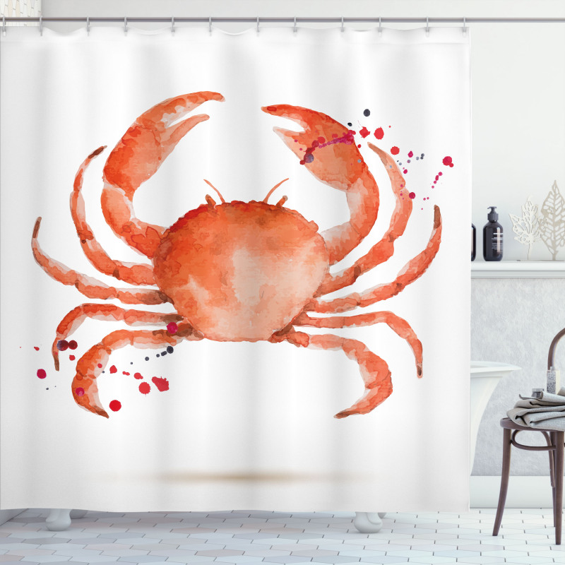 Sea Animals Theme Crabs Shower Curtain