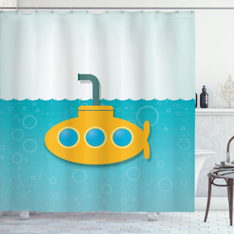 Bubbles on Sea Shower Curtain