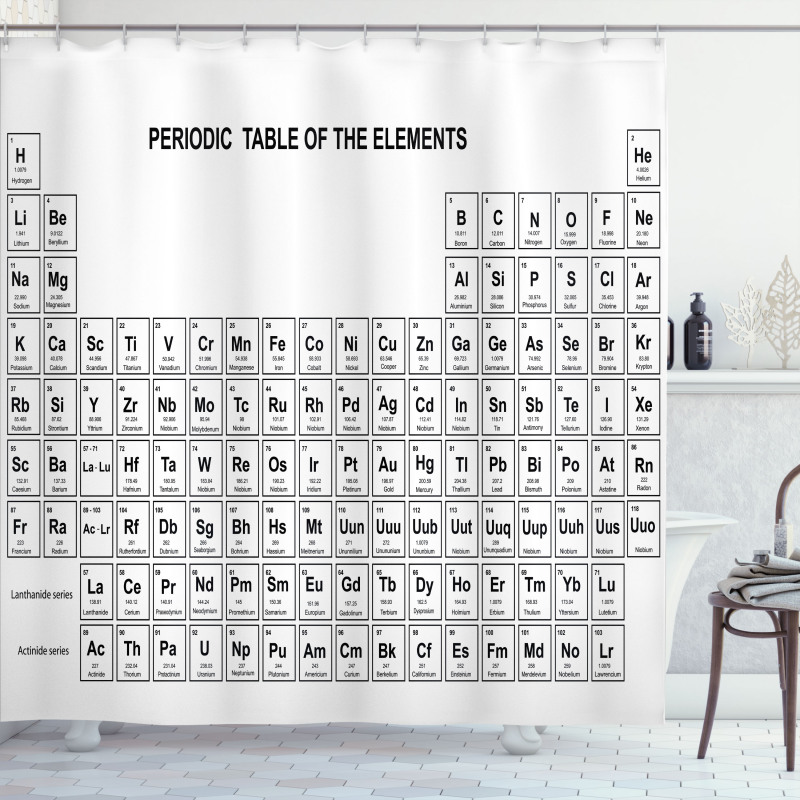 Element Table Chemisty Shower Curtain
