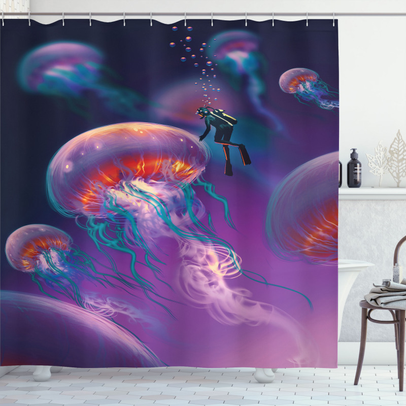 Jellyfish Shower Curtain