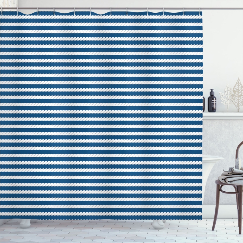 Rope Stripes Pattern Shower Curtain