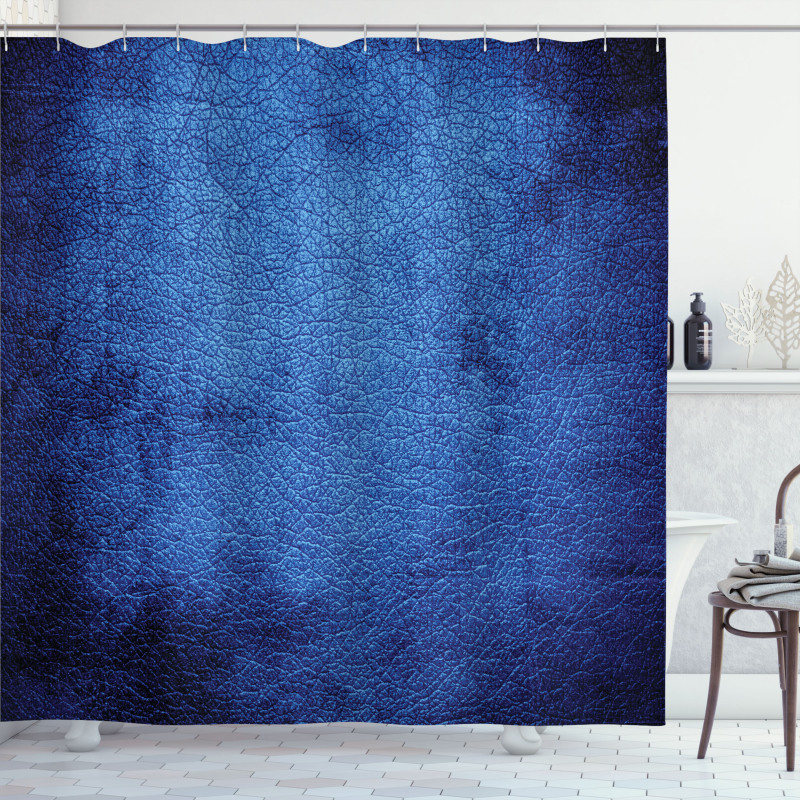 Dark Blue Contemporary Shower Curtain