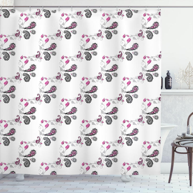 Abstract Ivy Patterns Shower Curtain