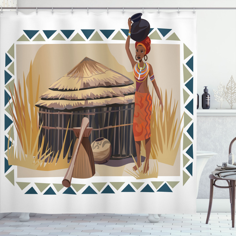 Native Lady Shower Curtain