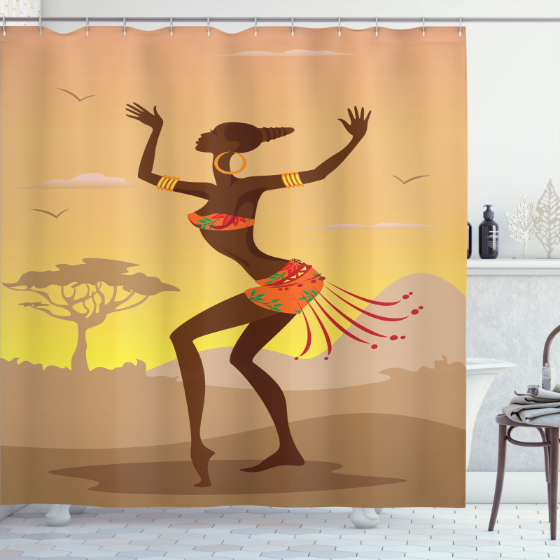 Amazon Lady Shower Curtain